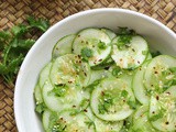 Asian Cucumber Salad in Vinegar sauce