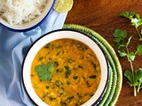 Methi-Dal tadka | Yellow lentil curry with fresh fenugreek