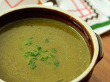 Zucchini (Courgette) Soup with burnt garlic