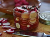 Marinated radishes