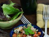 Tuna salad and baked sweet potato