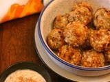 Sabudana Fritters and Yogurt Peanut Dip | Sago Vada [shallow-fry method] | And the Indian Food Blogger's Meet