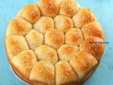 Eggless Honeycomb Buns | Beehive Bread | Khaliat al Nahal Recipe from Scratch