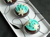 German Chocolate Cupcakes with Buttercream Frosting | Frozen Themed Cupcakes