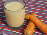 Carrot milk shake/summer coolers