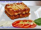 Tomato Mint Mozzarella Savory Waffle