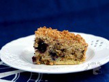 Blueberry Streusel Coffee Cake ~ 蓝莓细末蛋糕