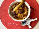 Cordycep Flower and Mushroom Chicken Soup ~ 蟲草花冬菇鸡湯