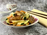 Cucumber, Carrot and Dao Bao Stir-fry ~ 翻炒胡萝卜黄瓜和豆包
