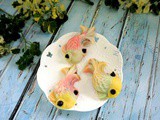 Gold fish snowskin mooncakes ~ 金鱼冰皮月饼 ~ 2015