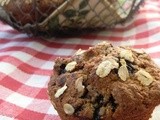 Whole Wheat Banana and Blueberry Breakfast Muffins