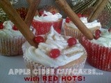 ~Apple Cider Cupcakes..with Red Hots