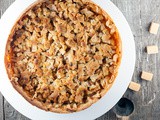 Apple pie with fudge