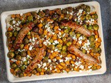 Brussels sprouts and pumpkin traybake