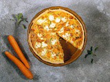 Carrot and goat cheese quiche - a tasty savory pie