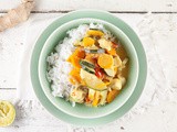 Chicken and zucchini coconut curry