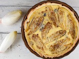 Chicory and blue cheese quiche