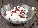 Garlic and pomegranate labneh