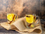 Homemade autumn tea - a warm tea with spices and citrus