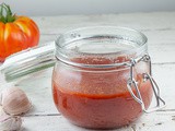 Homemade tomato passata