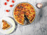 Italian pesto quiche with mozzarella - with or without ham