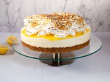 Lemon meringue cheesecake - a fresh lemon cake