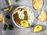 Lentil curry with spinach - vegetarian curry