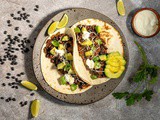 Mexican black bean wraps