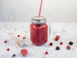 Mixed berry smoothie - a fresh summer drink