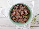 Pan fried broad beans with garlic