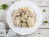 Pork tenderloin with creamy mustard sauce