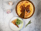Roasted garlic and ricotta tart - delicious with roasted garlic