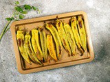 Roasted Turkish green peppers (easy side dish)