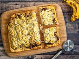 Sheet pan pie with sauerkraut and minced meat