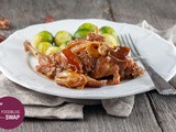 Slow-cooked rabbit with dates and beer