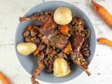 Slow cooker rabbit and orange stew