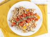 Spiced couscous with roasted tomatoes