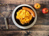 Zuurkoolstamppot - Dutch Sauerkraut Mash with Sweet Potato