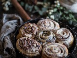 Cinnamon & other spiced rolls with cream cheese and nuts | a winter’s bake special