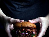 Pulled Jackfruit Sandwiches with Red Cabbage Slaw
