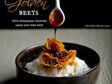 Salt-Roasted Golden Beets with Teriyaki Sauce and Nori Dust
