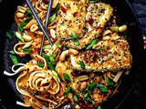 Spicy Noodles Recipe with Crispy Tofu