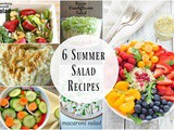 6 Summer Salad Recipes + Funtastic Friday 123 Link Party