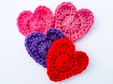 Crochet Simple Hearts