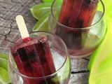 Muddled Mixed Berry & Lime Popsicles