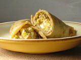 Buckwheat crepes with squash and chestnuts