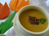 Almond Pumpkin and Shallots Soup (Vegan recipe)