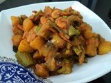 Chingudi Mahura/Chingudi Ghanta ( Prawns and mixed vegetables curry )