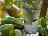 Gondhoraj Lemonade with Chia seeds and Mint ( Diwali Collaboration)