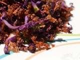 Red Cabbage pakoda ( with Amaranth flour )
